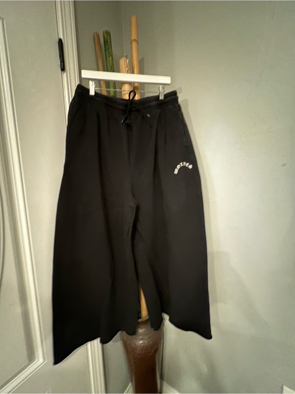 Darc Sport Black Wide-Leg Sweatpants